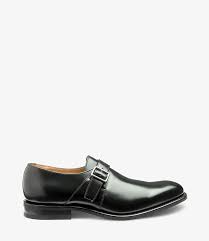 Cannon Single Monk Black Shoes